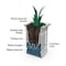 Mayne Nantucket Trough Planter, 36 x 16 x24, Black 4847-B - alternate 3